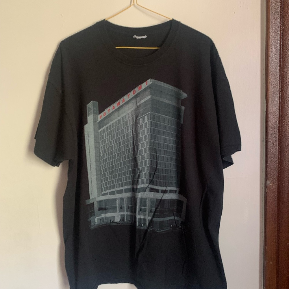 Unisex Black Graphic Potawatomi T-Shirt